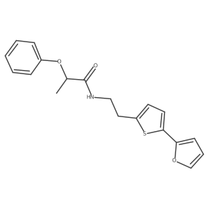 N-{2-[5-(furan-2-yl)thiophen-2-yl]ethyl}-2-phenoxypropanamide Structure