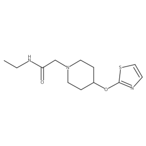 N-ethyl-2-[4-(1,3-thiazol-2-yloxy)piperidin-1-yl]acetamide结构式