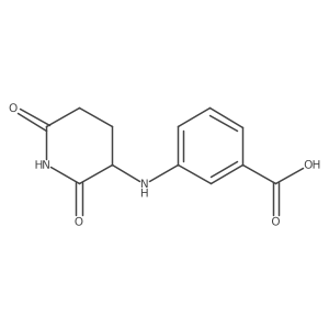 3-[(2,6-Dioxopiperidin-3-yl)amino]benzoic acid Structure