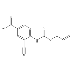 5-Cyano-6-{[(prop-2-en-1-yloxy)carbonyl]amino}pyridine-3-carboxylic acid结构式