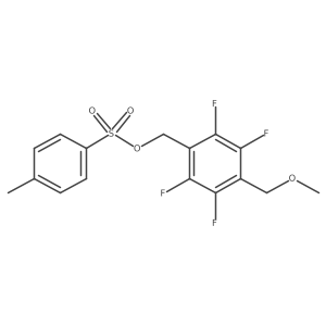 [2,3,5,6-Tetrafluoro-4-(methoxymethyl)phenyl]methyl 4-methylbenzene-1-sulfonate结构式