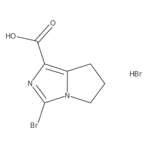 3-bromo-5H,6H,7H-pyrrolo[1,2-c]imidazole-1-carboxylicacidhydrobromide Structure