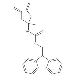 (9H-fluoren-9-yl)methyl N-(4-methylhepta-1,6-dien-4-yl)carbamate结构式