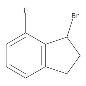 1-bromo-7-fluoro-2,3-dihydro-1H-indene结构式