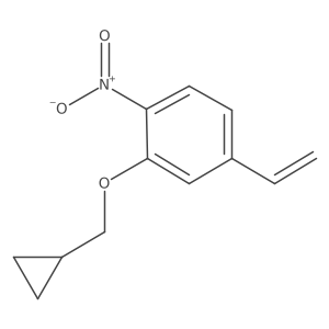 2-(Cyclopropylmethoxy)-1-nitro-4-vinylbenzene Structure