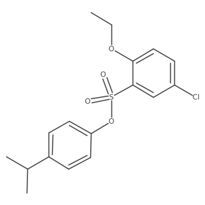 4-(Propan-2-yl)phenyl 5-chloro-2-ethoxybenzene-1-sulfonate结构式