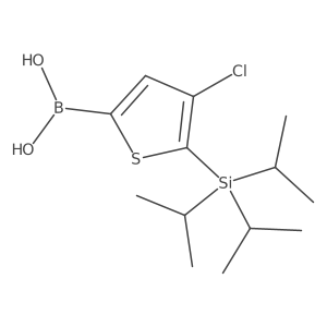 (4-Chloro-5-(triisopropylsilyl)thiophen-2-yl)boronic acid Structure