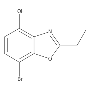 7-Bromo-2-ethyl-4-benzoxazolol Structure