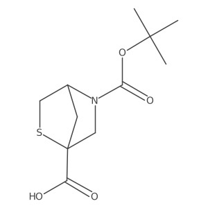 (1R,4R)-5-tert-butoxycarbonyl-2-thia-5-azabicyclo[2.2.1]heptane-1-carboxylic acid Structure