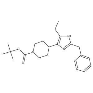 tert-butyl 4-(2-benzyl-5-ethyl-1H-imidazol-4-yl)piperidine-1-carboxylate Structure