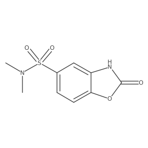 2,3-Dihydro-N,N-dimethyl-2-oxo-5-benzoxazolesulfonamide结构式