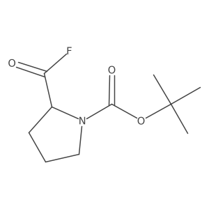 Tert-butyl 2-(fluorocarbonyl)pyrrolidine-1-carboxylate Structure