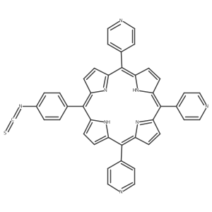 5-(4-Isothiocyanatophenyl)-10,15,20-tri-4-pyridinyl-21H,23H-porphine Structure