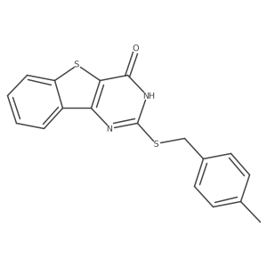 2-[(4-Methylbenzyl)sulfanyl][1]benzothieno[3,2-d]pyrimidin-4-ol Structure