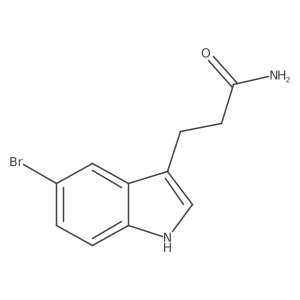 3-(5-bromo-1H-indol-3-yl)propanamide Structure