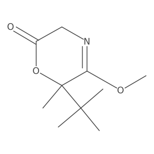 (S)-6-(tert-Butyl)-5-methoxy-6-methyl-3,6-dihydro-2H-1,4-oxazin-2-one结构式