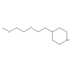 1-[2-(2-Methoxyethoxy)ethyl]piperazine结构式