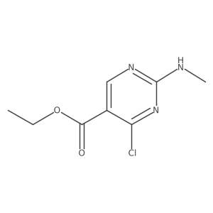 Ethyl 4-chloro-2-(methylamino)-5-pyrimidinecarboxylate Structure