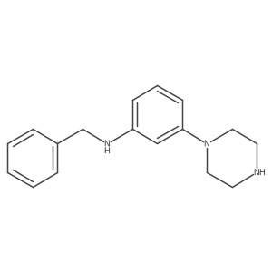N-[3-(1-piperazinyl)phenyl]benzenemethanamine Structure