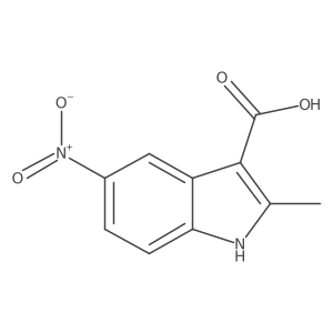 2-methyl-5-nitro-1H-indole-3-carboxylic acid结构式