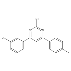 4-(3-Chlorophenyl)-6-(4-methylphenyl)pyrimidin-2-amine Structure