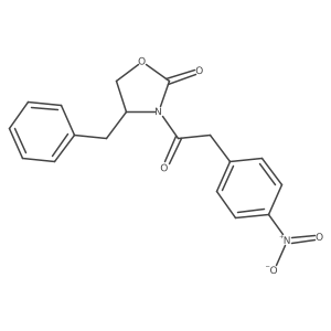 (4R)-3-[2-(4-Nitrophenyl)acetyl]-4-(phenylmethyl)-2-oxazolidinone结构式