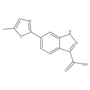 6-(5-methyl-1,3-thiazol-2-yl)-1H-indazole-3-carboxylic acid Structure