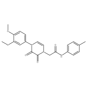 2-(4-(3,4-dimethoxyphenyl)-2,3-dioxo-3,4-dihydropyrazin-1(2H)-yl)-N-(p-tolyl)acetamide Structure