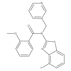 N-(4-fluorobenzo[d]thiazol-2-yl)-2-methoxy-N-(pyridin-3-ylmethyl)benzamide结构式