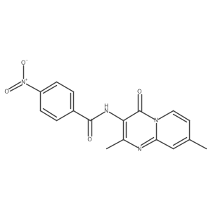 N-(2,8-dimethyl-4-oxo-4H-pyrido[1,2-a]pyrimidin-3-yl)-4-nitrobenzamide结构式