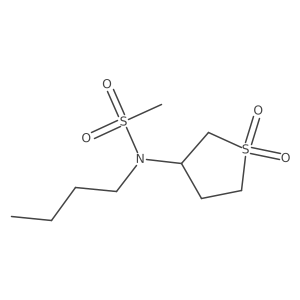 N-butyl-N-(1,1-dioxo-1lambda6-thiolan-3-yl)methanesulfonamide Structure