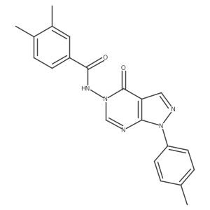 3,4-dimethyl-N-(4-oxo-1-(p-tolyl)-1H-pyrazolo[3,4-d]pyrimidin-5(4H)-yl)benzamide Structure