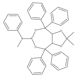 (3aR,8aR)-Tetrahydro-N,2,2-trimethyl-N,4,4,8,8-pentaphenyl-1,3-dioxolo[4,5-e][1,3,2]dioxaphosphepin-6-amine Structure