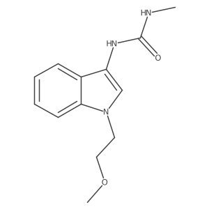 1-(1-(2-methoxyethyl)-1H-indol-3-yl)-3-methylurea Structure