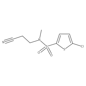 5-chloro-N-(2-cyanoethyl)-N-methylthiophene-2-sulfonamide Structure