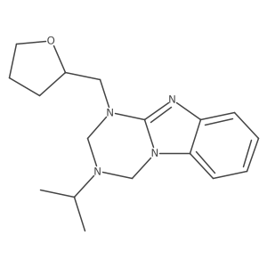 3-(Propan-2-yl)-1-(tetrahydrofuran-2-ylmethyl)-1,2,3,4-tetrahydro[1,3,5]triazino[1,2-a]benzimidazole Structure