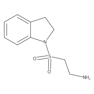 2-(2,3-dihydro-1H-indole-1-sulfonyl)ethan-1-amine Structure