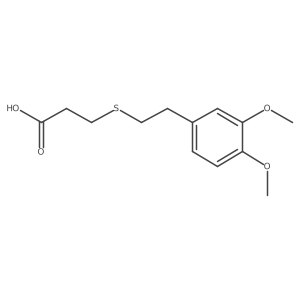3-[[2-(3,4-Dimethoxyphenyl)ethyl]thio]propanoic acid Structure