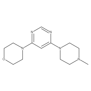 4-(6-(4-Methylpiperazin-1-yl)pyrimidin-4-yl)morpholine Structure