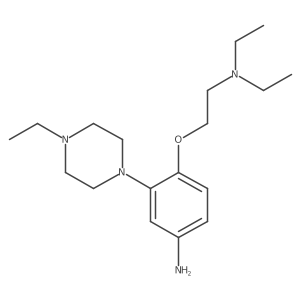 4-[2-(Diethylamino)ethoxy]-3-(4-ethyl-1-piperazinyl)benzenamine Structure