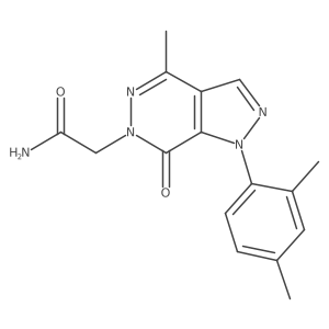 2-(1-(2,4-dimethylphenyl)-4-methyl-7-oxo-1H-pyrazolo[3,4-d]pyridazin-6(7H)-yl)acetamide Structure