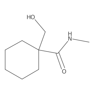Cyclohexanecarboxamide, 1-(hydroxymethyl)-N-methyl-结构式