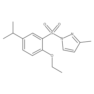 1-{[2-Ethoxy-5-(methylethyl)phenyl]sulfonyl}-3-methylpyrazole Structure