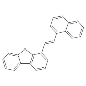 4-[2-(1-Naphthalenyl)ethenyl]dibenzothiophene结构式