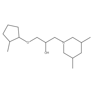 1-(3,5-Dimethylpiperidin-1-yl)-3-((2-methylcyclopentyl)oxy)propan-2-ol Structure