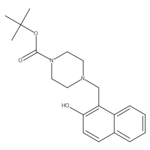 Tert-butyl 4-((2-hydroxynaphthalen-1-yl)methyl)piperazine-1-carboxylate Structure
