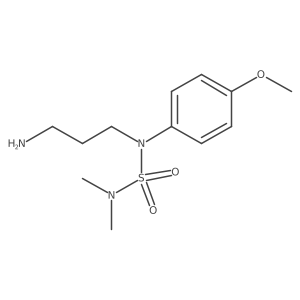 N-(3-Aminopropyl)-N-(4-methoxyphenyl)-Na(2),Na(2)-dimethylsulfamide结构式