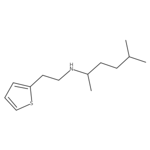 5-Methyl-N-(2-(thiophen-2-yl)ethyl)hexan-2-amine结构式