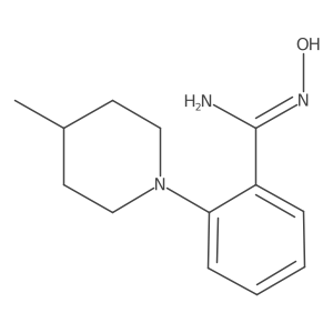 N'-Hydroxy-2-(4-methyl-1-piperidinyl)-benzenecarboximidamide结构式