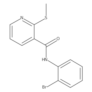 N-(2-bromophenyl)-2-(methylsulfanyl)pyridine-3-carboxamide Structure